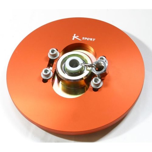 K-Sport adjustable aluminium pillow ball top mounts, blank 165mm diameter