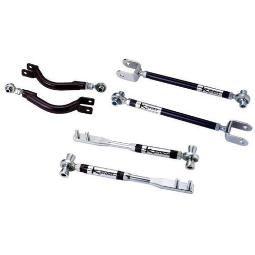 K-Sport Nissan Skyline (R34) control arm set: front tie bars, rear upper control arms, rear tie rods