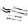 K-Sport Nissan Skyline (R34) control arm set: front tie bars, rear upper control arms, rear tie rods