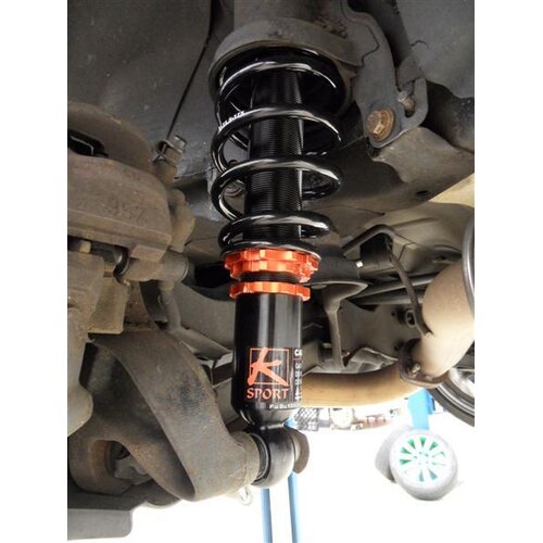 K-Tec Saab 9-5 (YS3E) Gewindefahrwerk Street mit Stahl-Achsschenkel vorn (24mm breite Aufnahme)