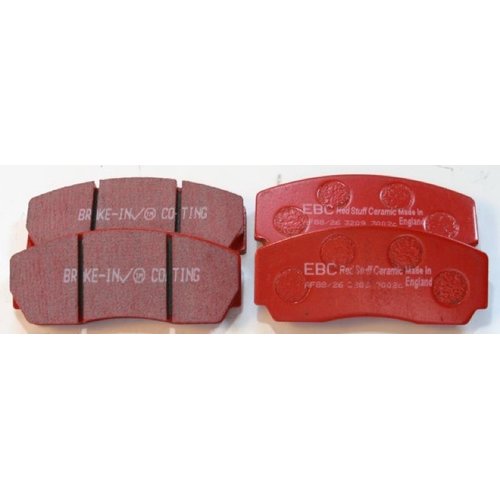 EBC Redstuff brake pads for 4 and 6 pistons brake caliper - front (286-304 mm)