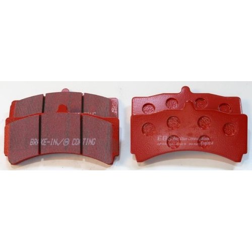EBC Redstuff brake pads for 6 and 8 pistons brake caliper - front (330-356 mm)