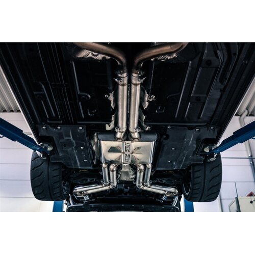 2-flow GME stainless steel flap exhaust system 3 (76mm) Jeep Grand Cherokee WK2 with EC-approval (registration-free)