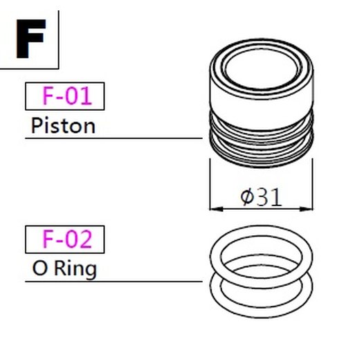 K-Sport Bremskolbendichtring fr 31mm Bremskolben (O-Ring) [ab 2011]