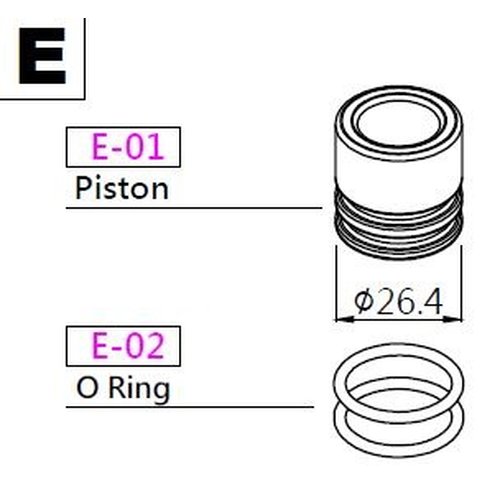 K-Sport brake piston 31mm (without dust protection) [up 2011]